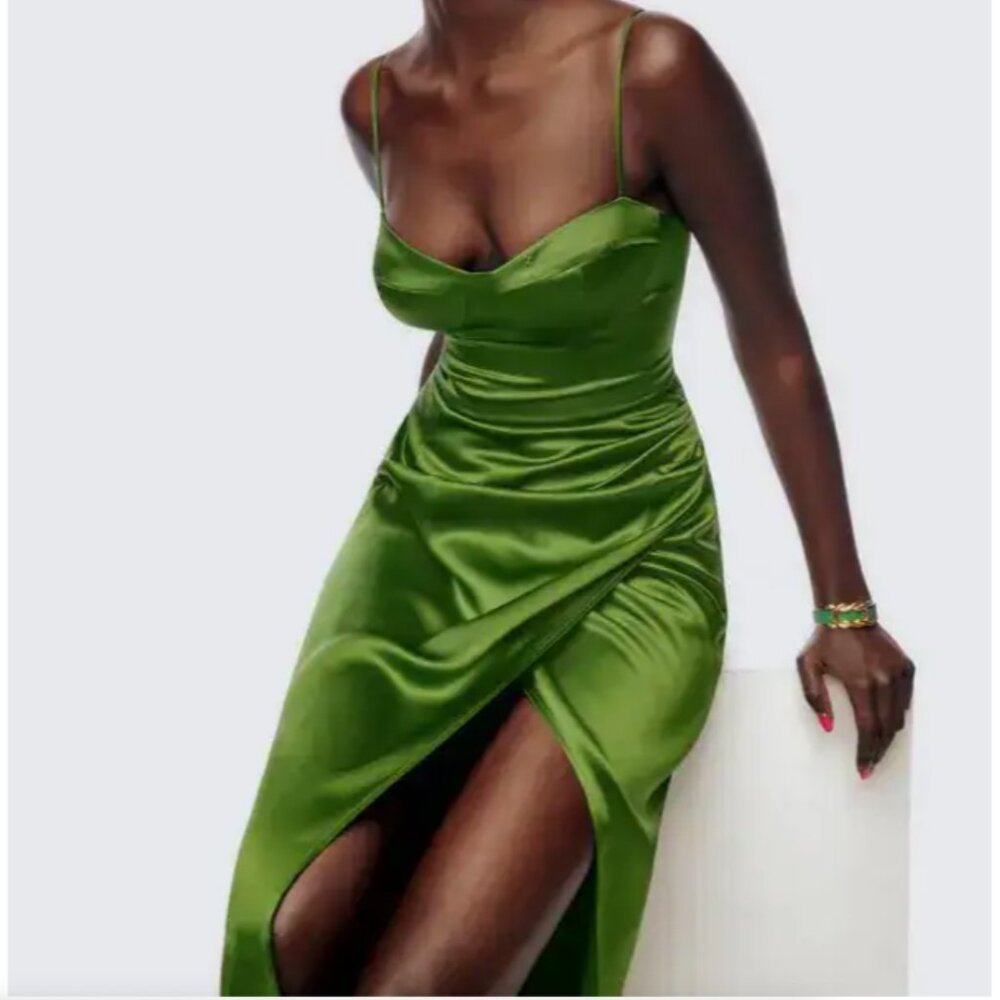 REFORMATION MARGUERITE SILK DRESS